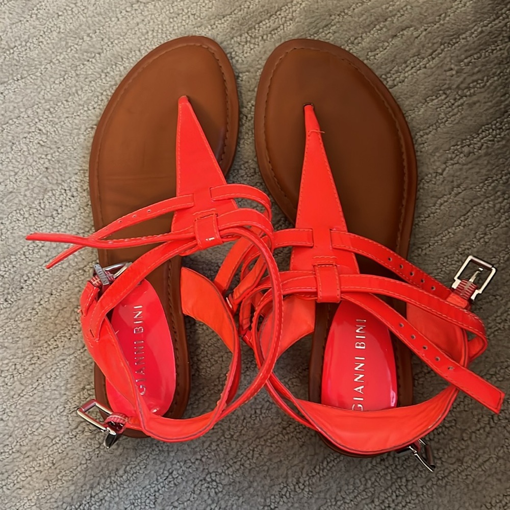 Neon orange Gianni Bini Sandals